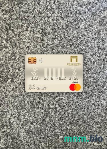 Dominican Republic Central bank master obciążyć card wygląd fotograficzny skan PSD + zdjęcie